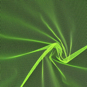 Tule hard 100% nylon (50m x 140cm), Neon Groen